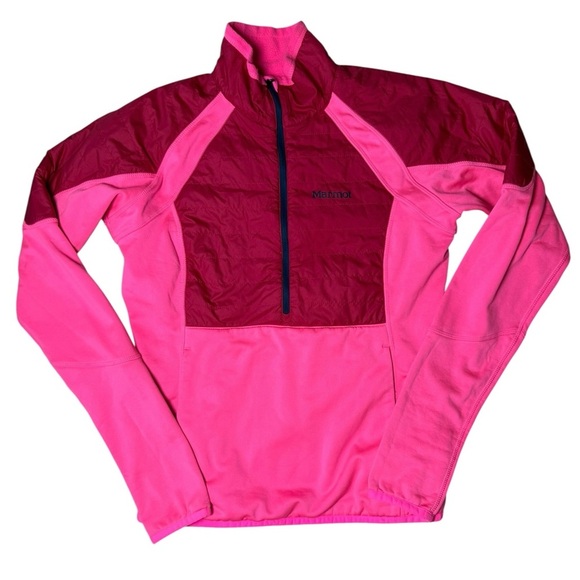 Marmot Pink Half-Zip Pullover Jacket Size Small - Picture 1 of 3